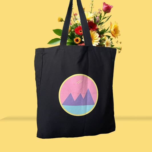 Abstract Pastel Horizon Tote Bag